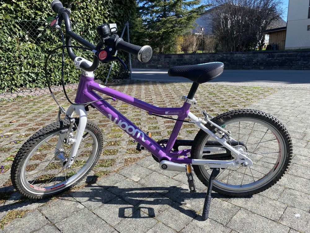 Kinderfahrrad Woom 3 in lila