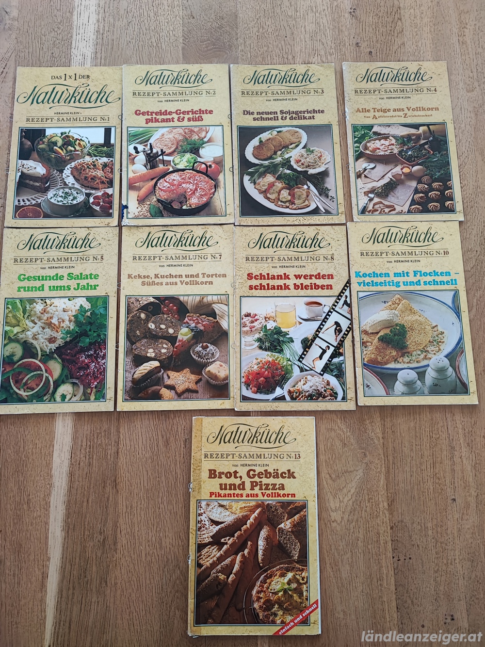 Naturküche Rezept-Sammlung Hermine Klein 80er 