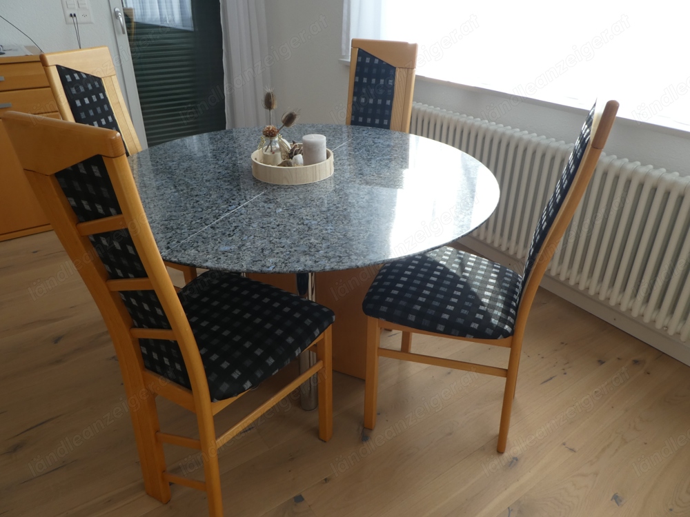 Granittisch, Esszimmer, Küche, Wohnen