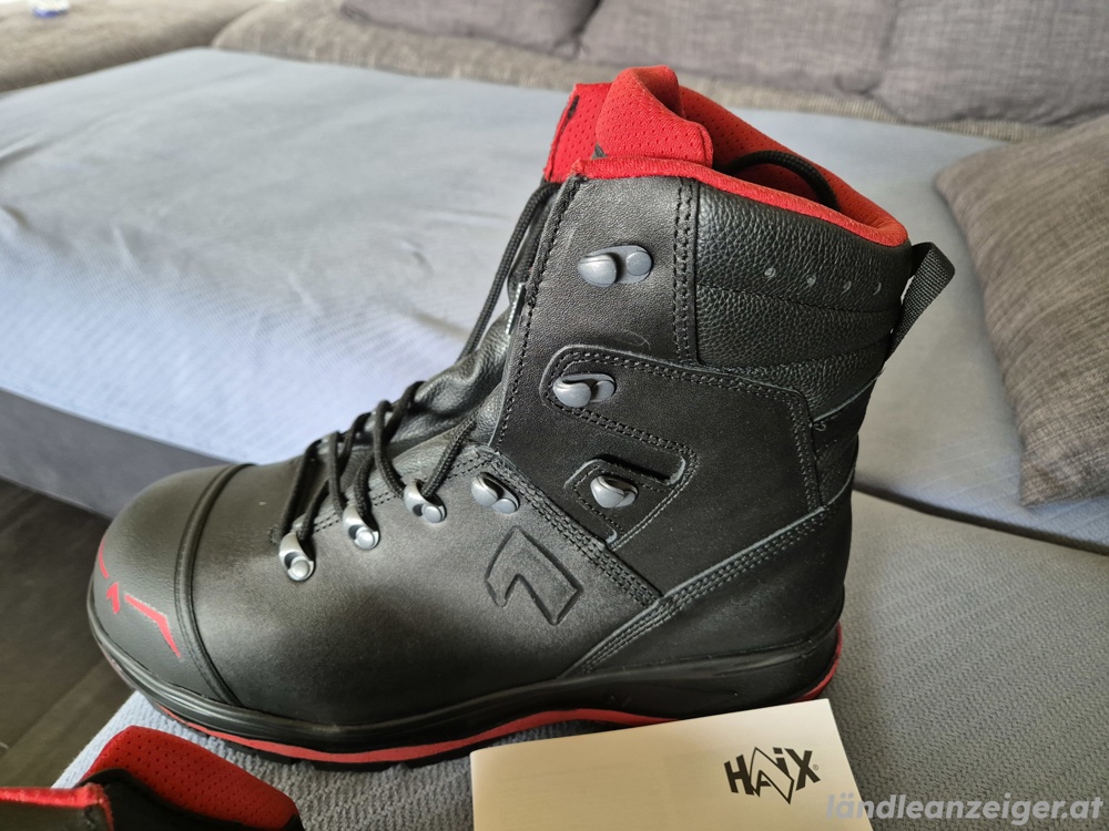 HAIX Sicherheitsstiefel S3 TREKKER PRO 2.0 Schwarz Rot 51  