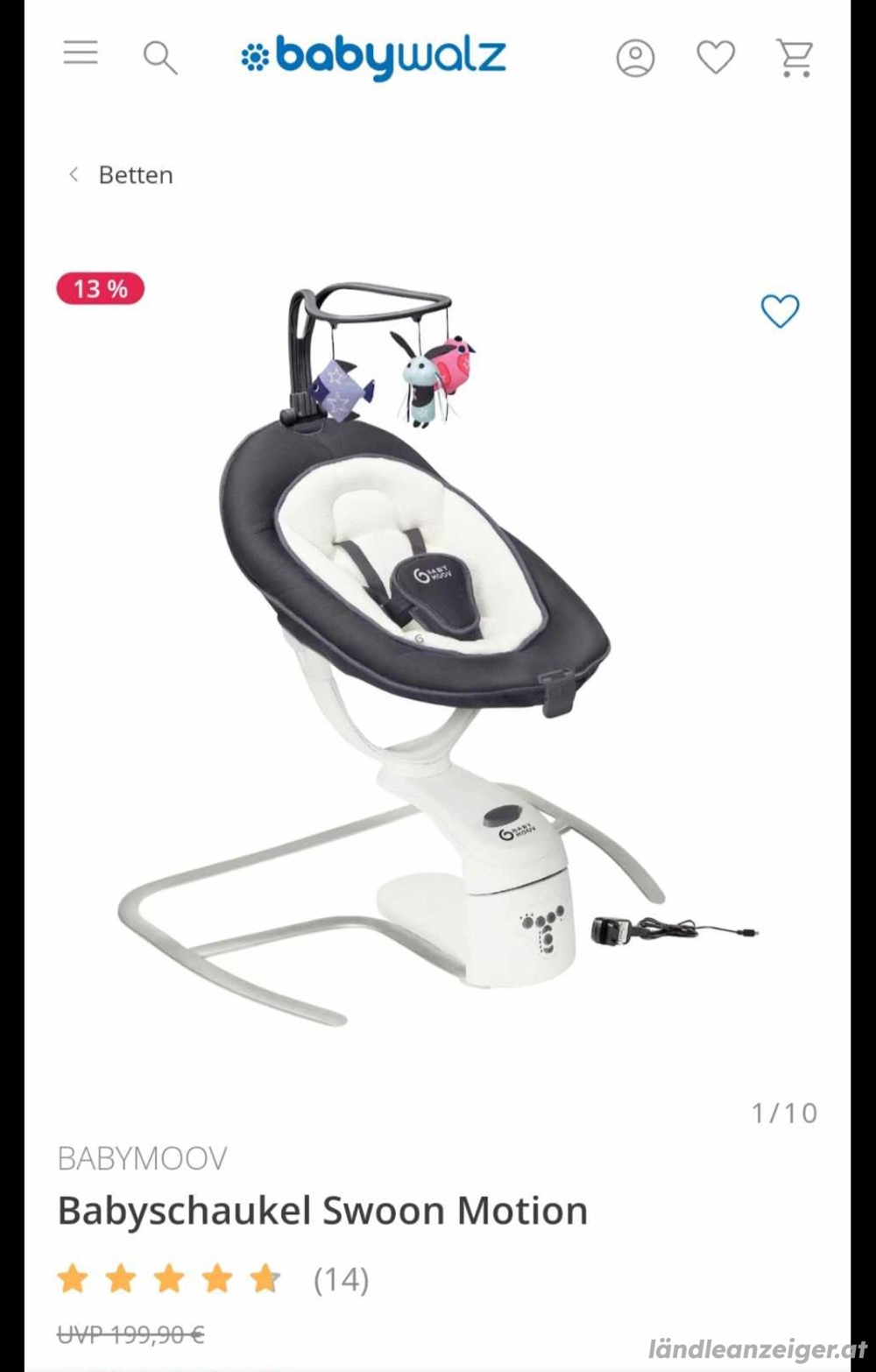 Babywippe Schauckel elektrisch Babywippe Schauckel elektrisch