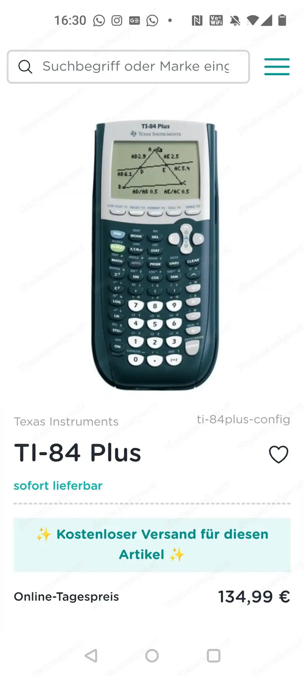TI-84 Plus Silver Edition günstig 
