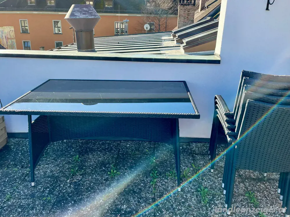 Gartengarnitur mit Kunststoffrattan Gartengarnitur mit Kunststoffrattan