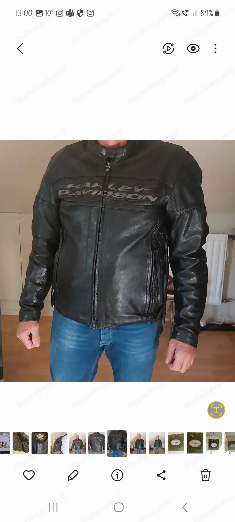 Harley Davidson Herren Lederjacke