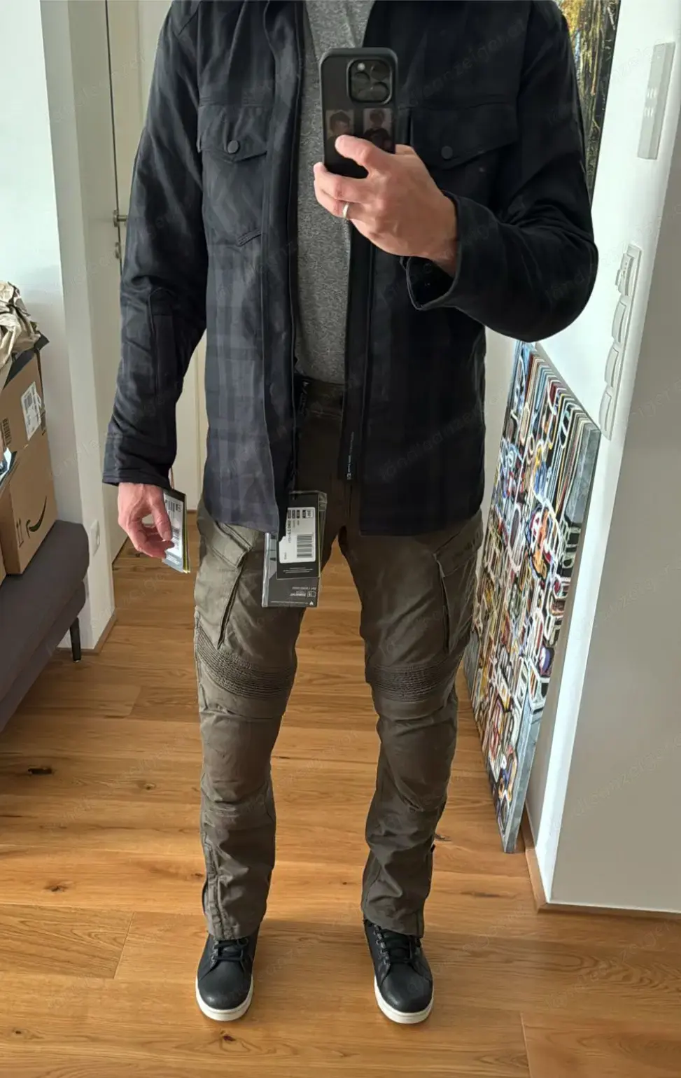 Motorrad Jacke mit Protektoren