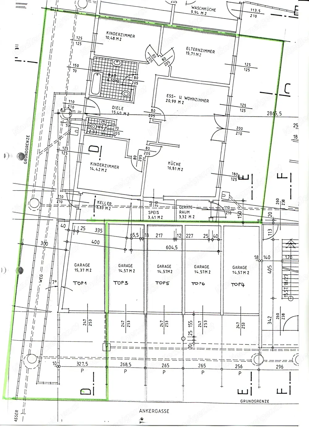 HARD , tausche   (oder verkaufe ) ca. 100 m2 Wohnung +Garage +Garten gegen Grundstück  