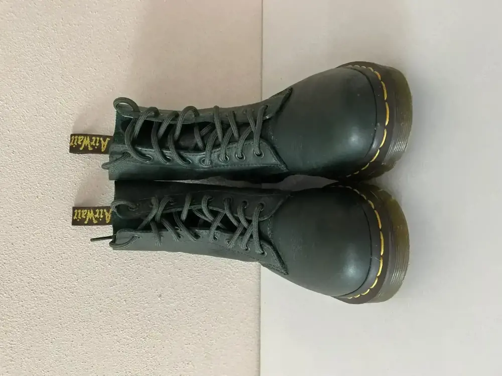 Dr. Martens 1460 Pascal Virginia Leder Schnürstiefel Dunkel-Grün - Gr. 36 - Doc's, DM's, Doc Martens