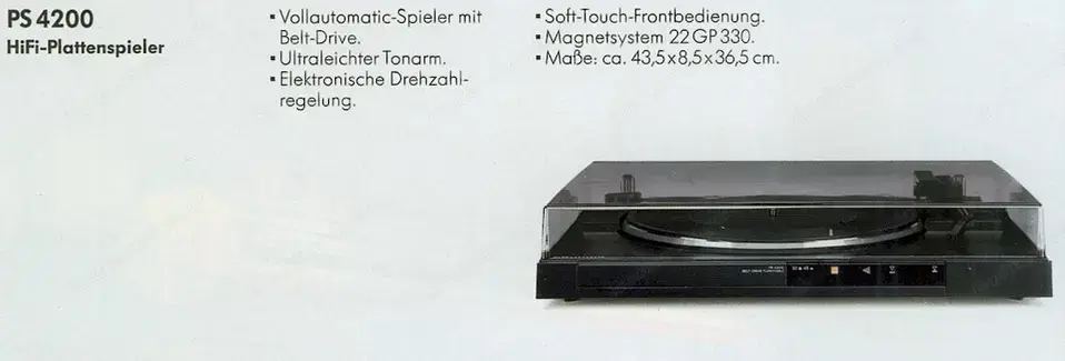 Plattenspieler Grundig PS4200 Plattenspieler Grundig PS4200