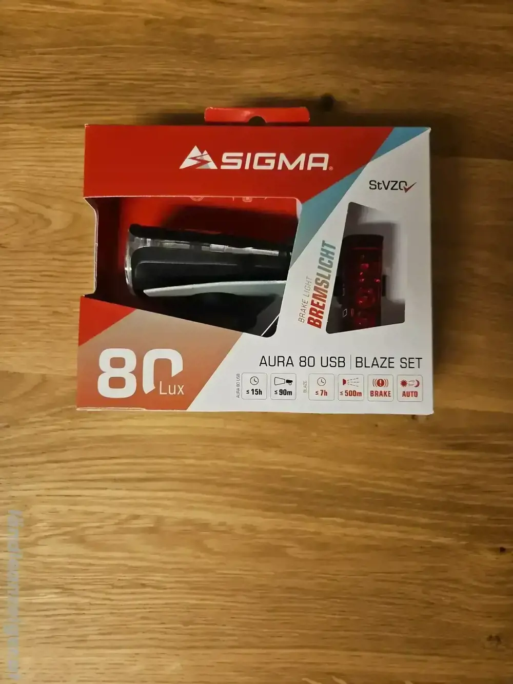 Sigma Aura 80 + Blaze (OVP) Fahrradlicht