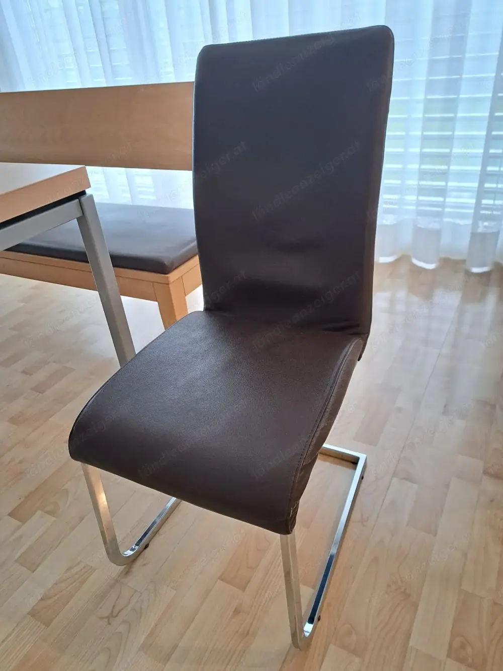 Schwingstuhl Braun Chrome Schwingstuhl Braun Chrome