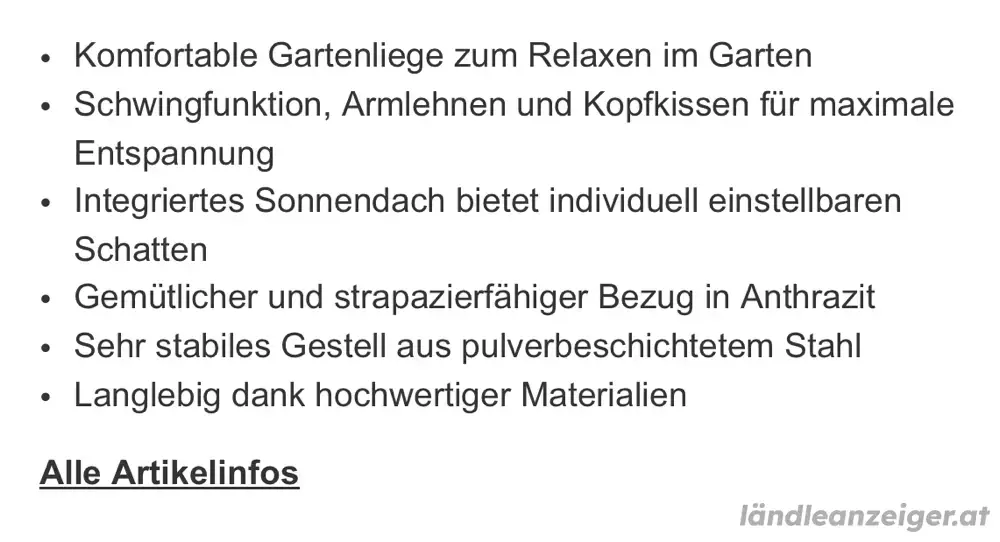 Schwebeliege Schwebeliege