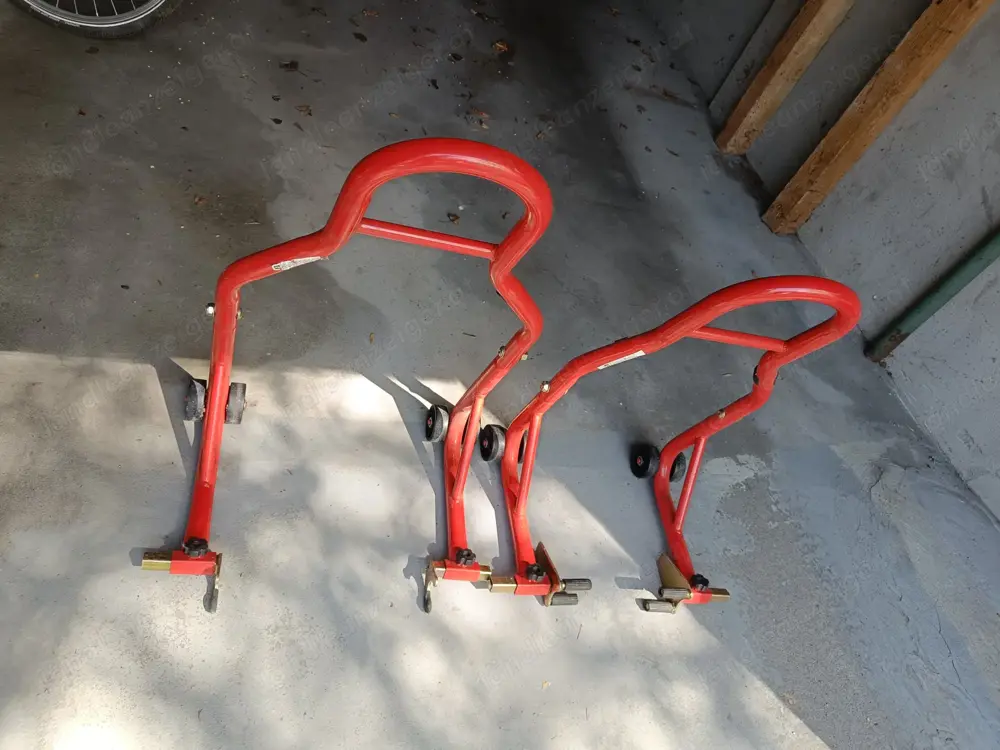 Motorradheber vorne+hinten