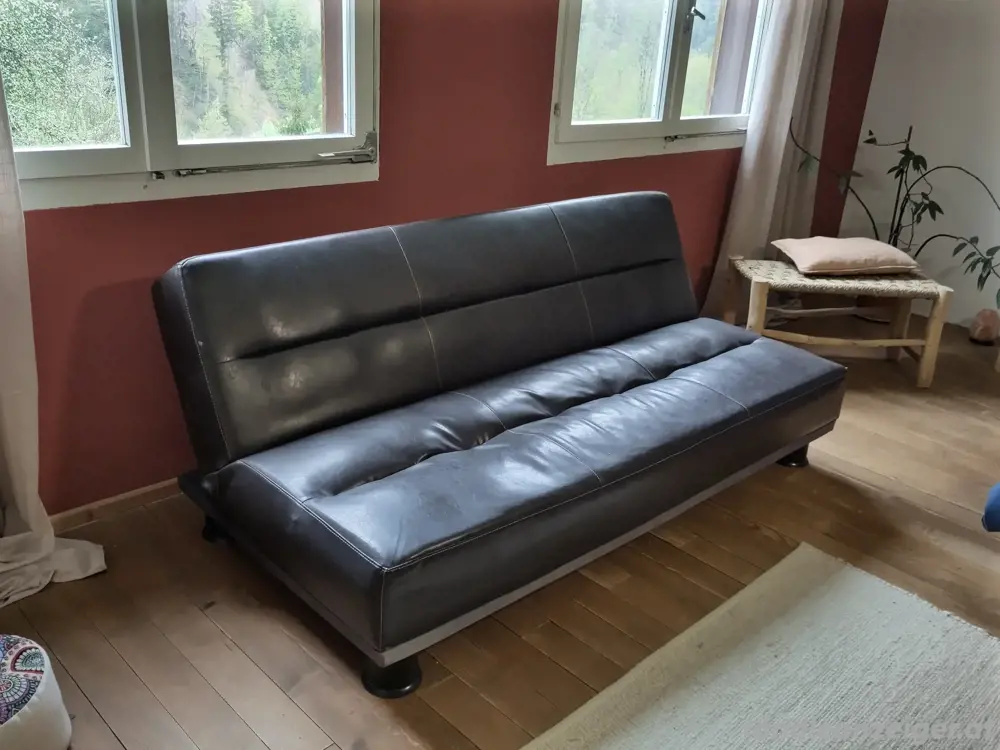 Leder Couch (Kunstleder) Leder Couch (Kunstleder)