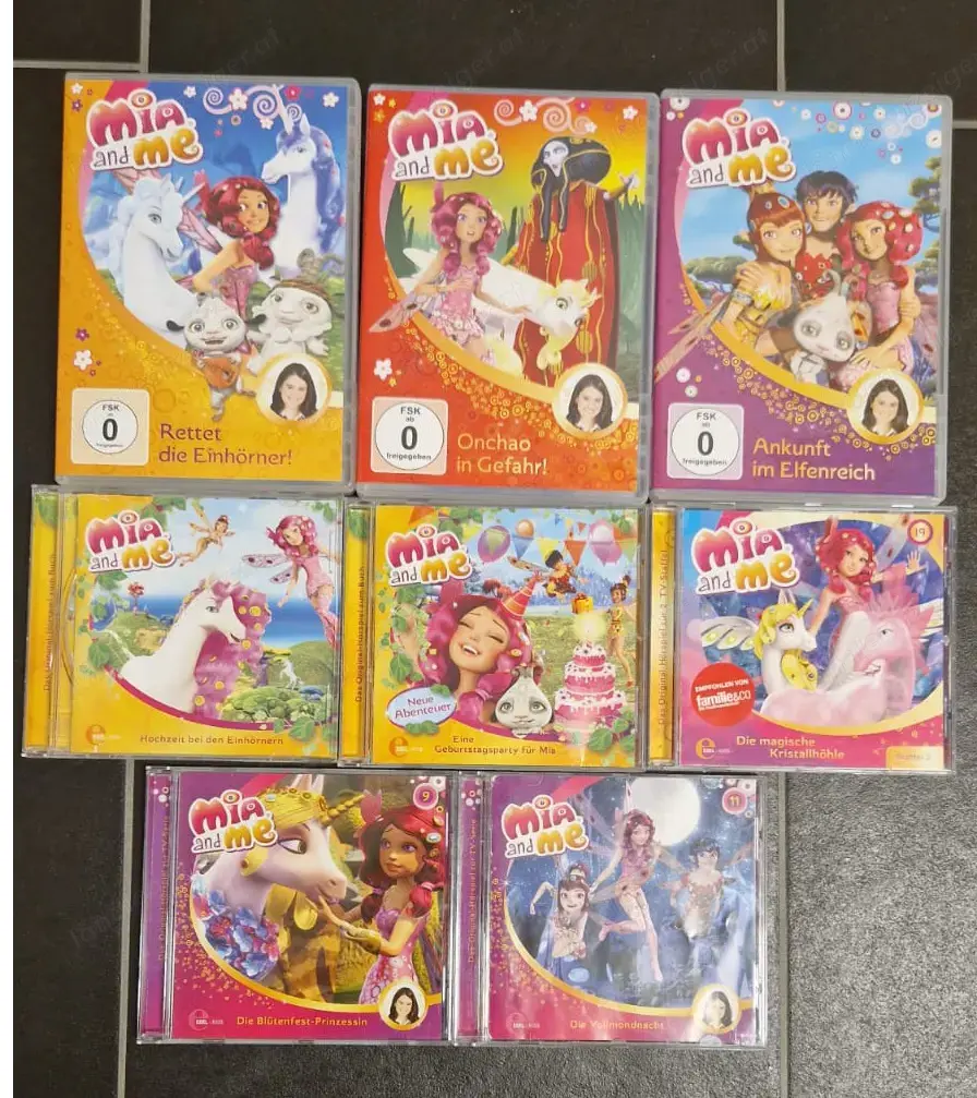 Mia and Me, 3 DVDs und 5 CD-Hörbücher