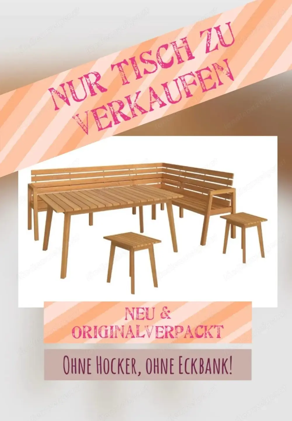 Gartentisch Massivholz neu & originalverpackt Gartentisch Massivholz neu & originalverpackt