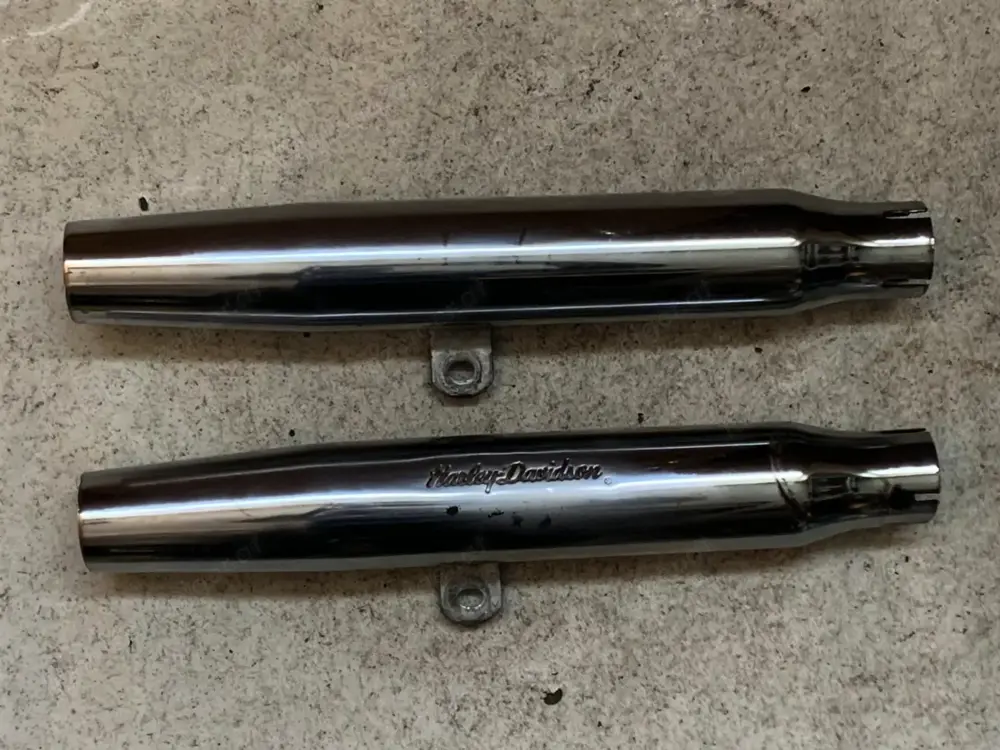 Screamin' Eagle Auspuff mit Harley-Davidson Logo (80017-85A)