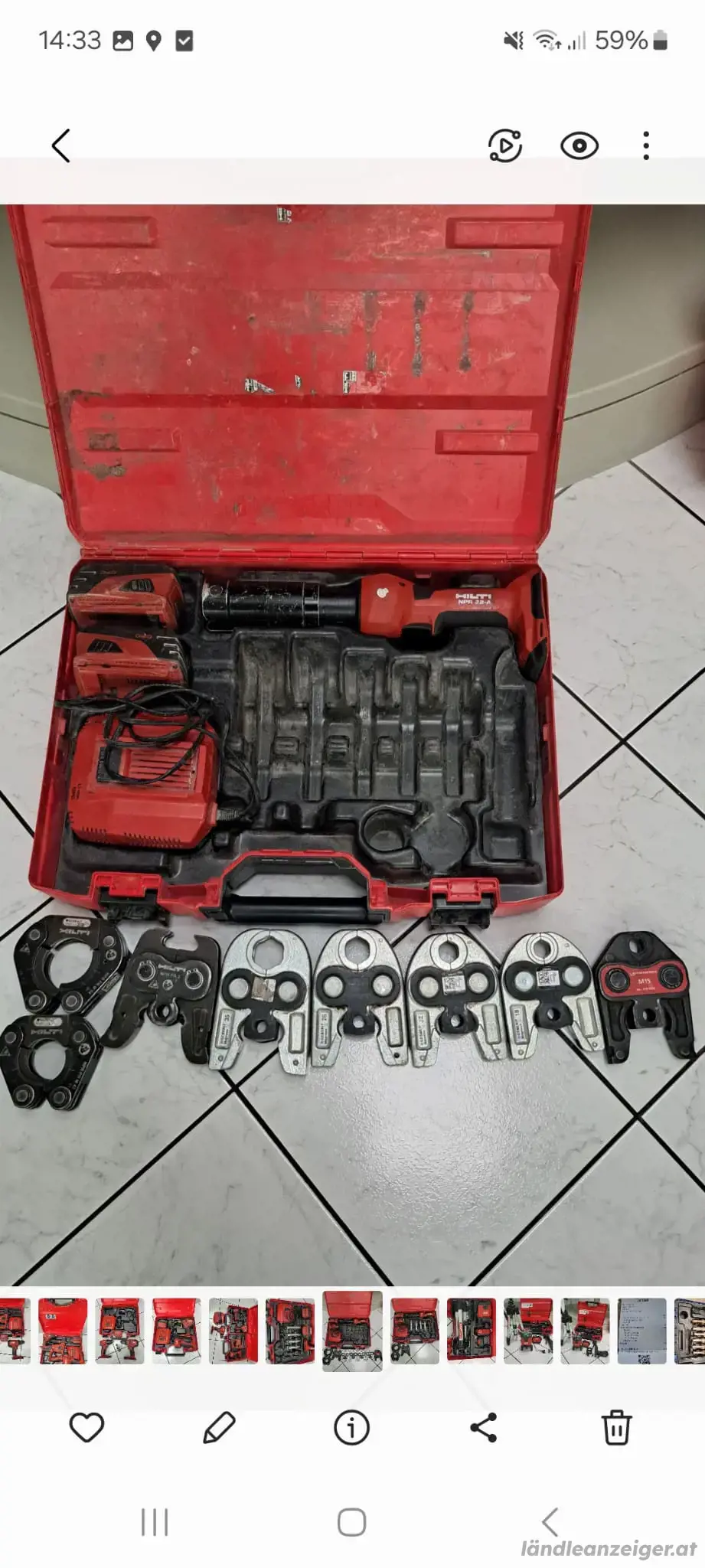 Hilti Akku Rohrpresse NPR 32 A Hilti Akku Rohrpresse NPR 32 A