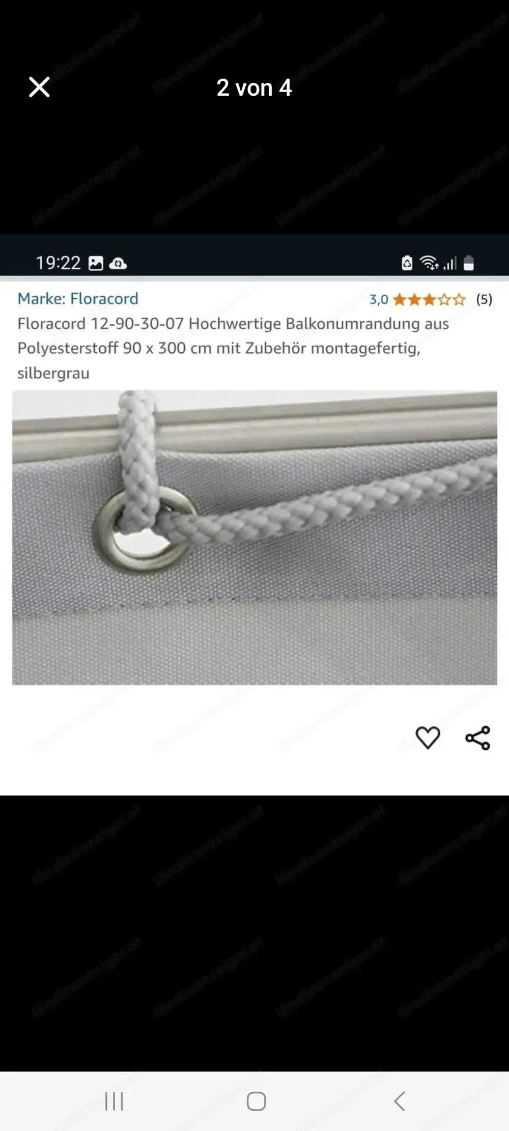 Verkaufe neuen Balkon Sichtschutz 