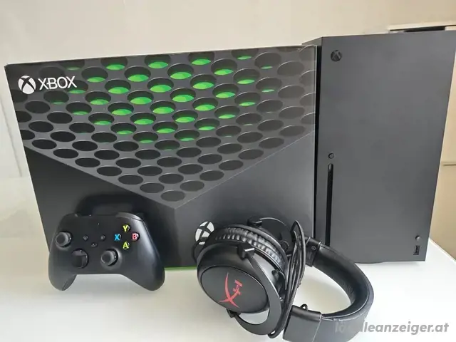 Xbox serie x mit controller , kopförer und verpakung Xbox serie x mit controller , kopförer und verpakung