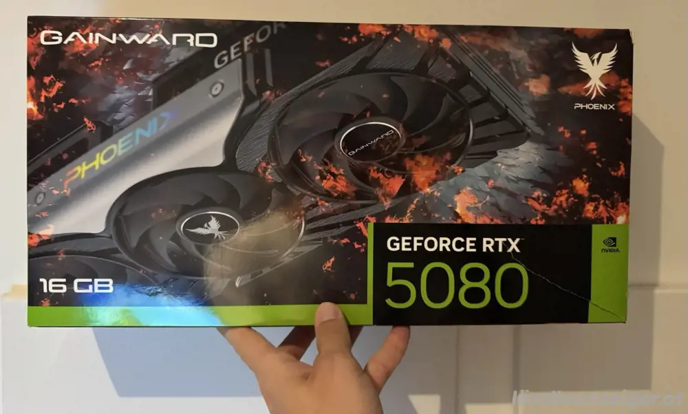 Geforce RTX 5080 phoenix grafikkarte mit verpakung Geforce RTX 5080 phoenix grafikkarte mit verpakung