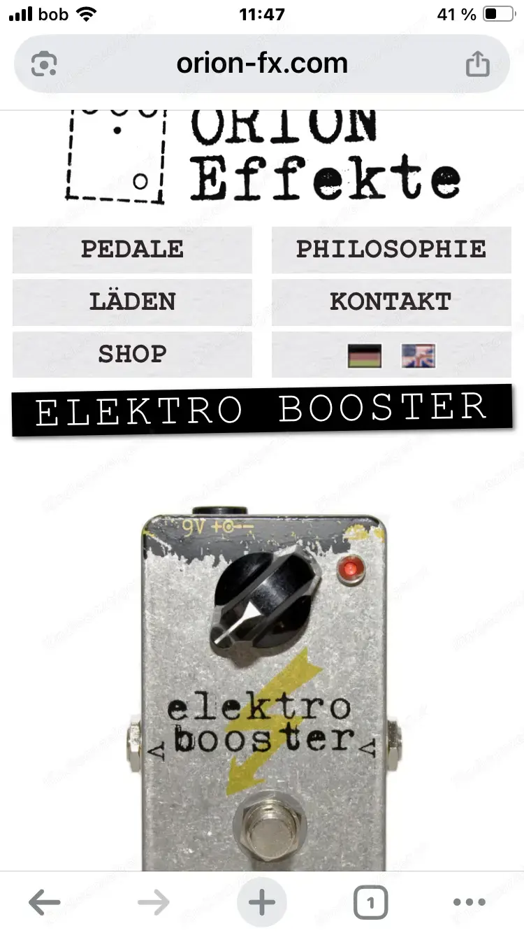 Boutique ELEKTRO BOOSTER Orion Effekte Boutique ELEKTRO BOOSTER Orion Effekte