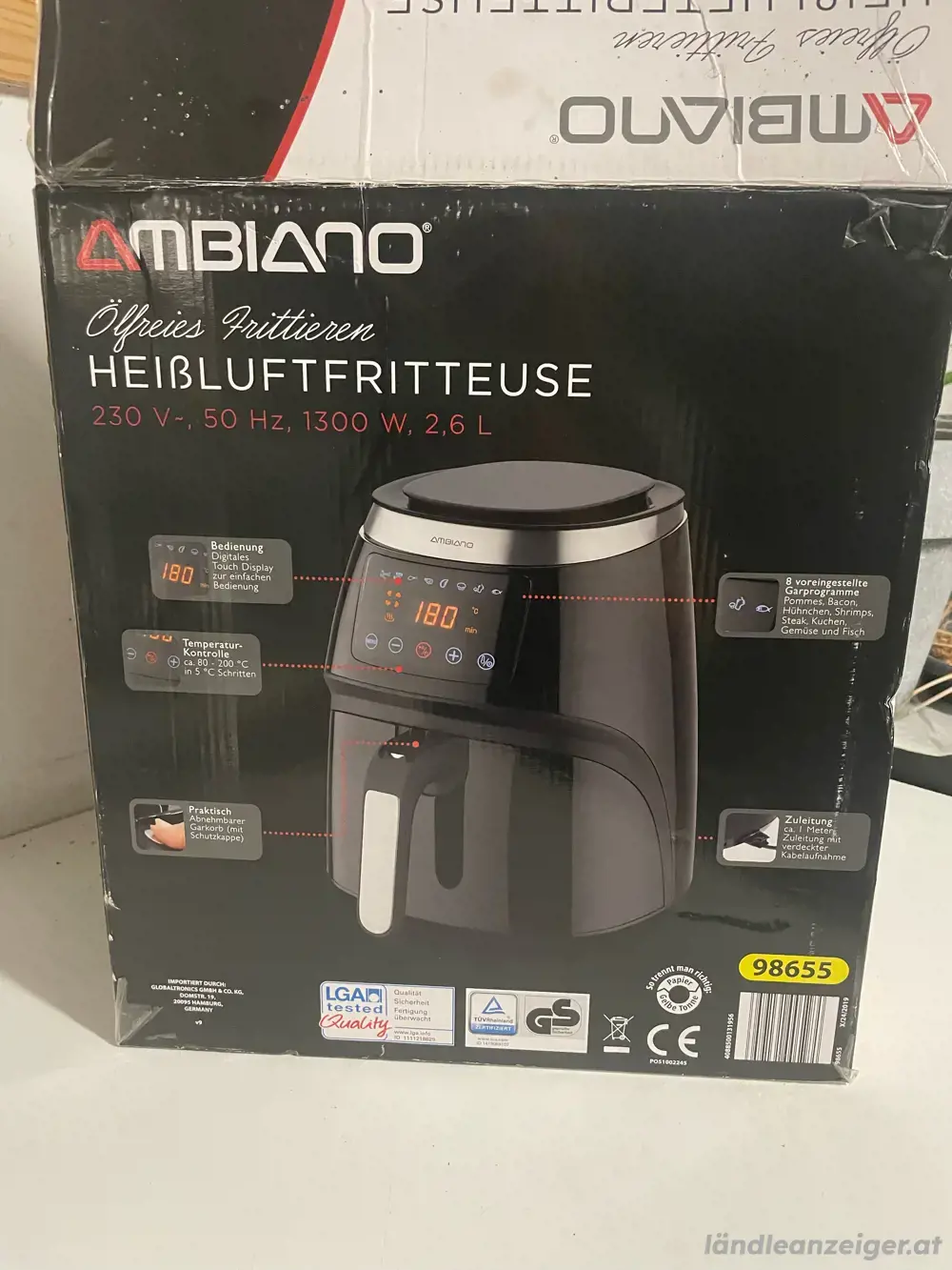 Heißluftfritteuse Ambiano NEU Heißluftfritteuse Ambiano NEU