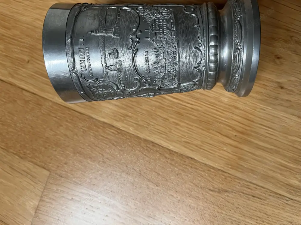 Zinnbecher mit Lindau-Motiv Zinnbecher mit Lindau-Motiv