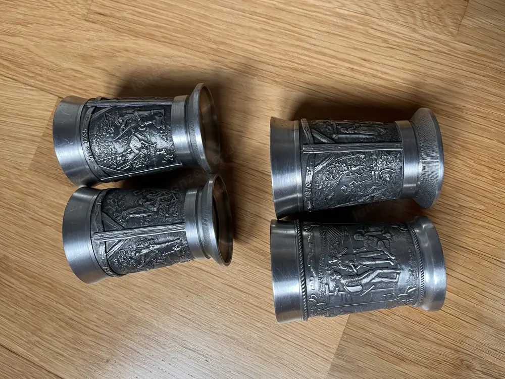 alte Zinnbecher alte Zinnbecher