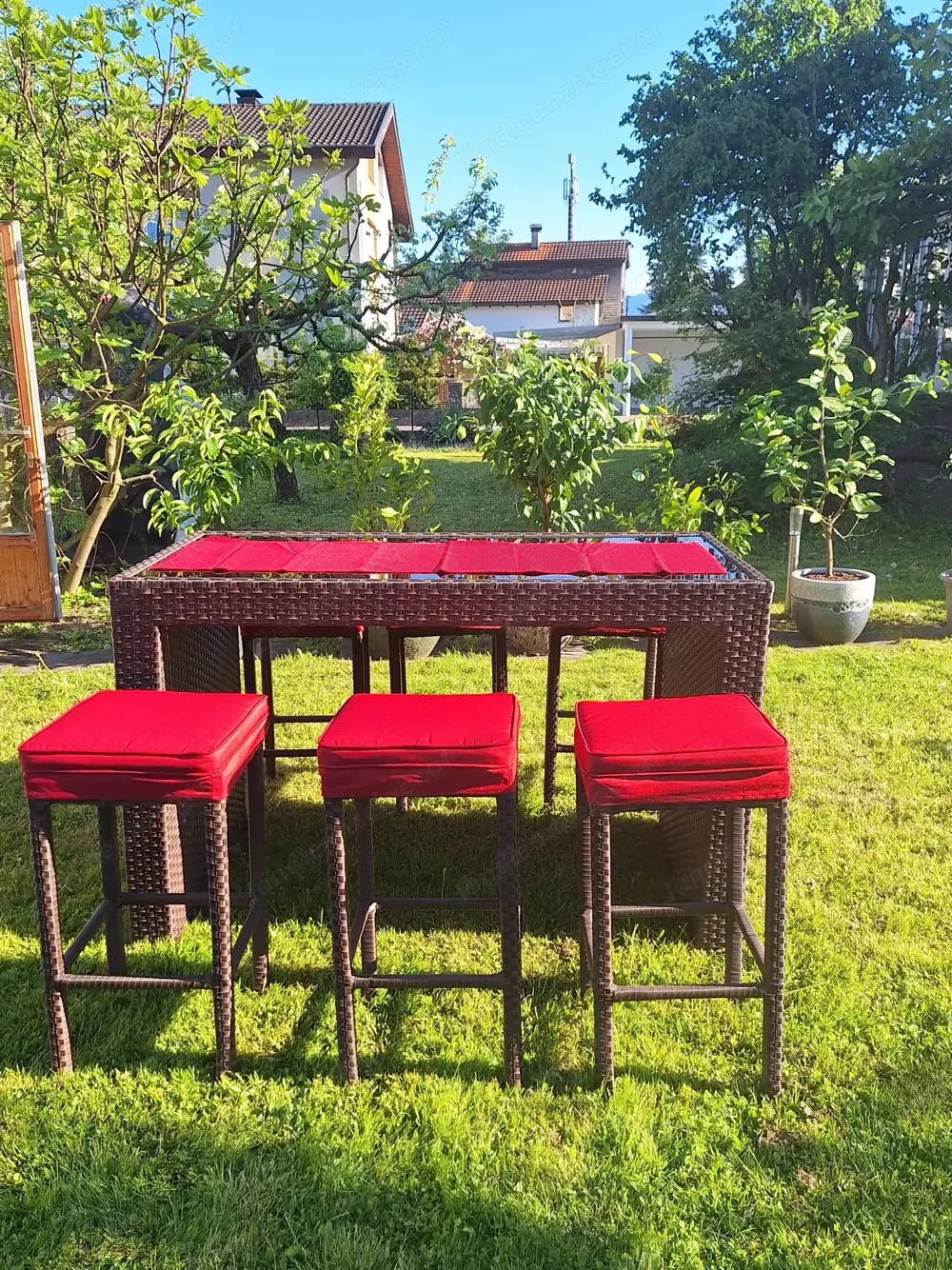 7 teiliges Barset als GARTEN- oder BALKONMÖBEL 7 teiliges Barset als GARTEN- oder BALKONMÖBEL