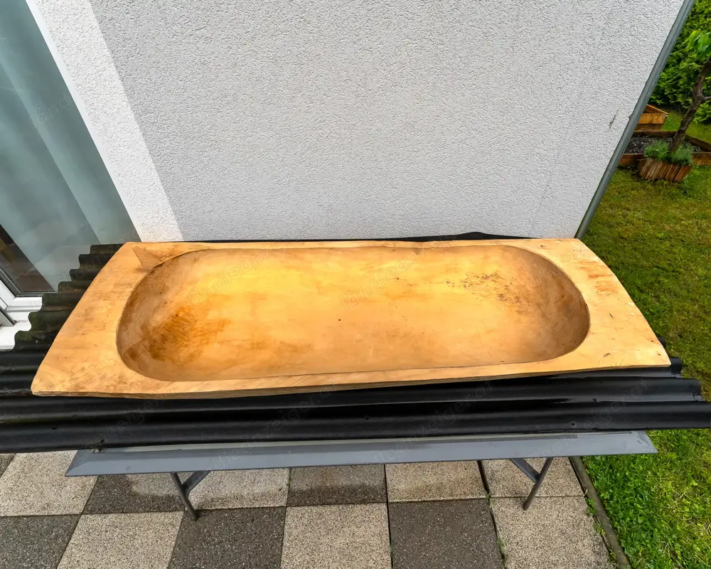 2 stück Holztrog, Teigmolter, Holzmolter, Blumentrog 2 stück Holztrog, Teigmolter, Holzmolter, Blumentrog