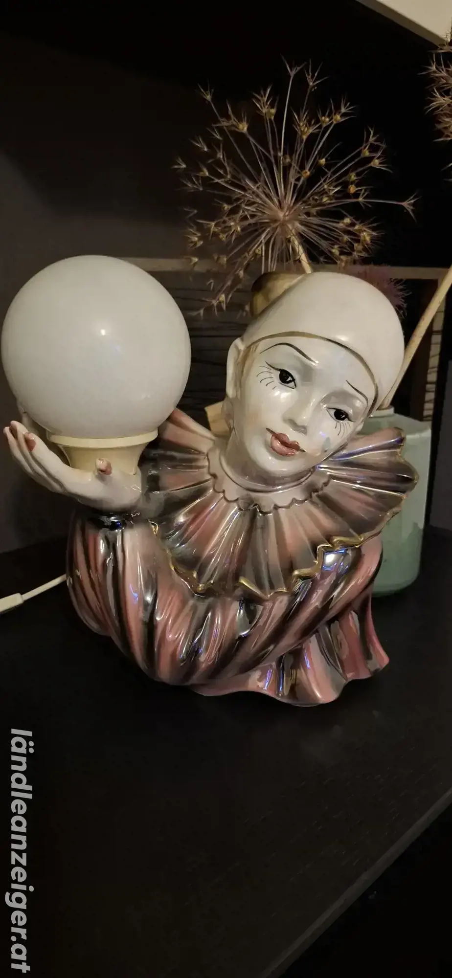 Art Deco Harlekin Lampe Art Deco Harlekin Lampe