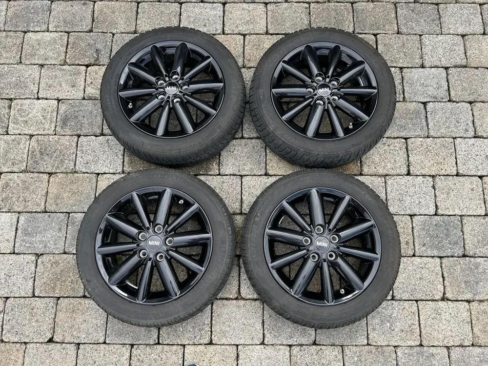 4 Mini Alufelgen Radial Spoke 508 schwarz 4 Mini Alufelgen Radial Spoke 508 schwarz