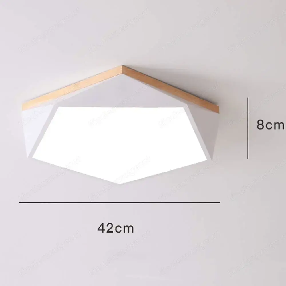 Nordic Macaron Geometric Log Deckenleuchte Schlafzimmer Holz LED Deckenlampe Leuchte Weiß Nordic Macaron Geometric Log Deckenleuchte Schlafzimmer Holz LED Deckenlampe Leuchte Weiß