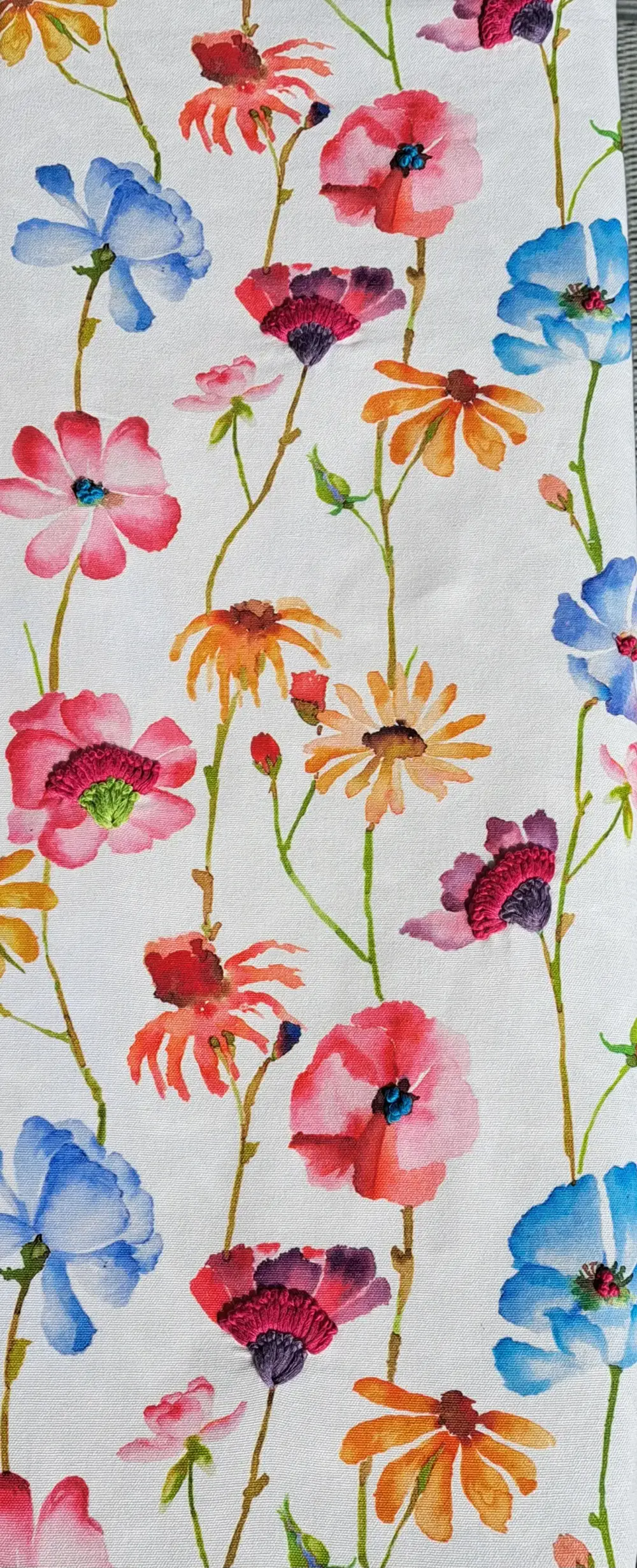 Vorhang, Vorhang Seitenteile, Dekostoff, Floral, Blumen, Gardine, Baumwollstoff Vorhang, Vorhang Seitenteile, Dekostoff, Floral, Blumen, Gardine, Baumwollstoff
