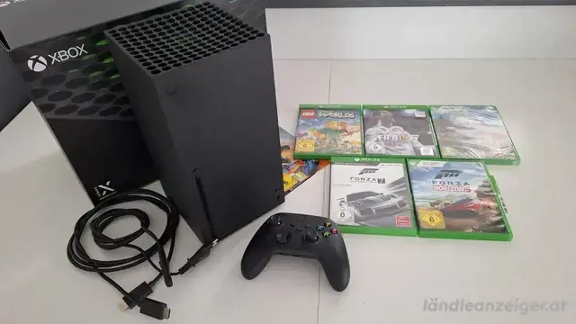 Xbox serie x mit controller und Samlung videospiel Xbox serie x mit controller und Samlung videospiel