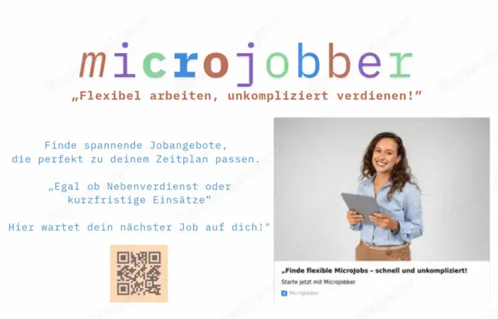 Finde flexible MicroJobs schnell und unkompliziert! Finde flexible MicroJobs schnell und unkompliziert!