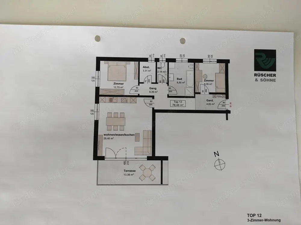 3 Zimmer Wohnung Feldkirch Nofels 