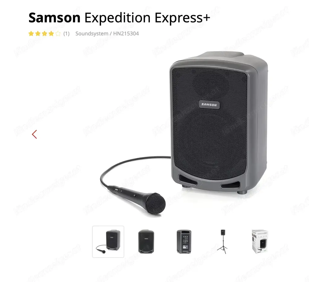 PA Anlage Samson XP40iW für Musiker PA Anlage Samson XP40iW für Musiker