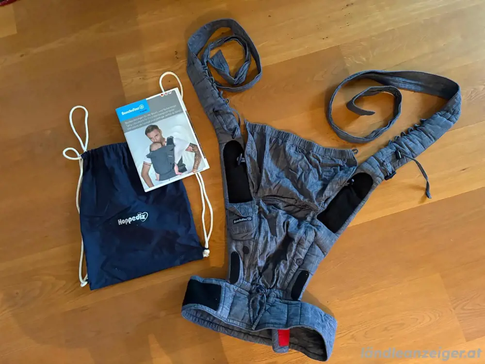 Babytrage, blau, Babytrage, blau,