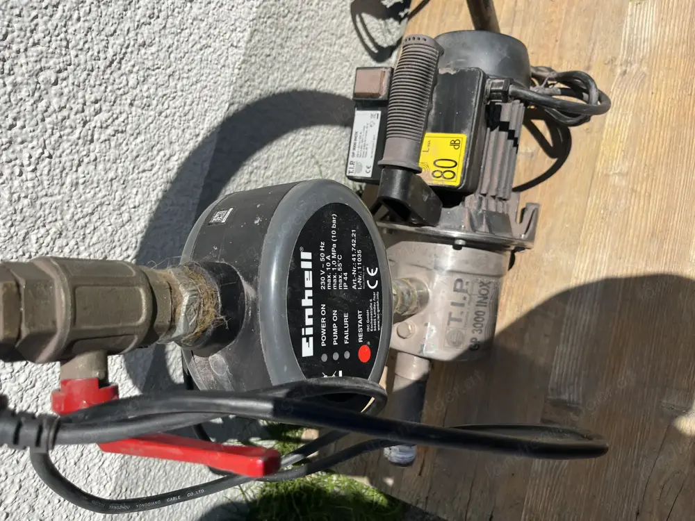 T.I.P Pumpe Inox, mit Druckabschaltung T.I.P Pumpe Inox, mit Druckabschaltung