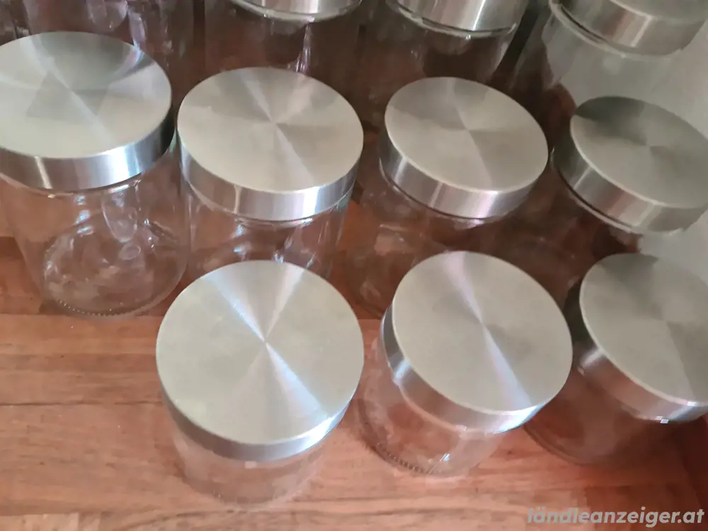 Vorratsgläser 2,2l 1.7l 1,2l 0,85l Vorratsgläser 2,2l 1.7l 1,2l 0,85l