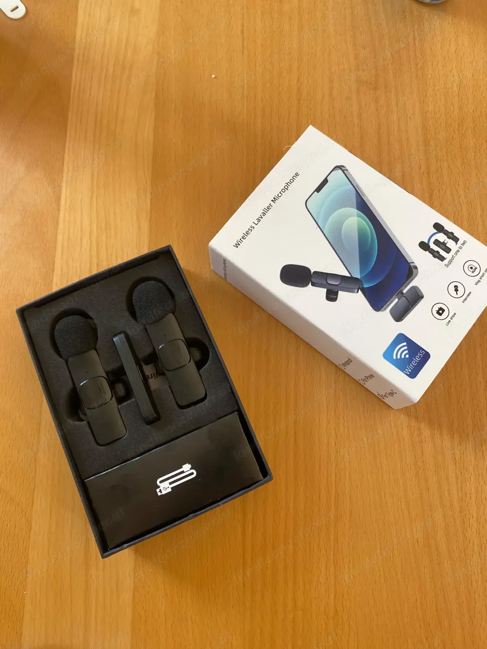 Bluetooth Mikrofon mit USB-C Empfänger Bluetooth Mikrofon mit USB-C Empfänger