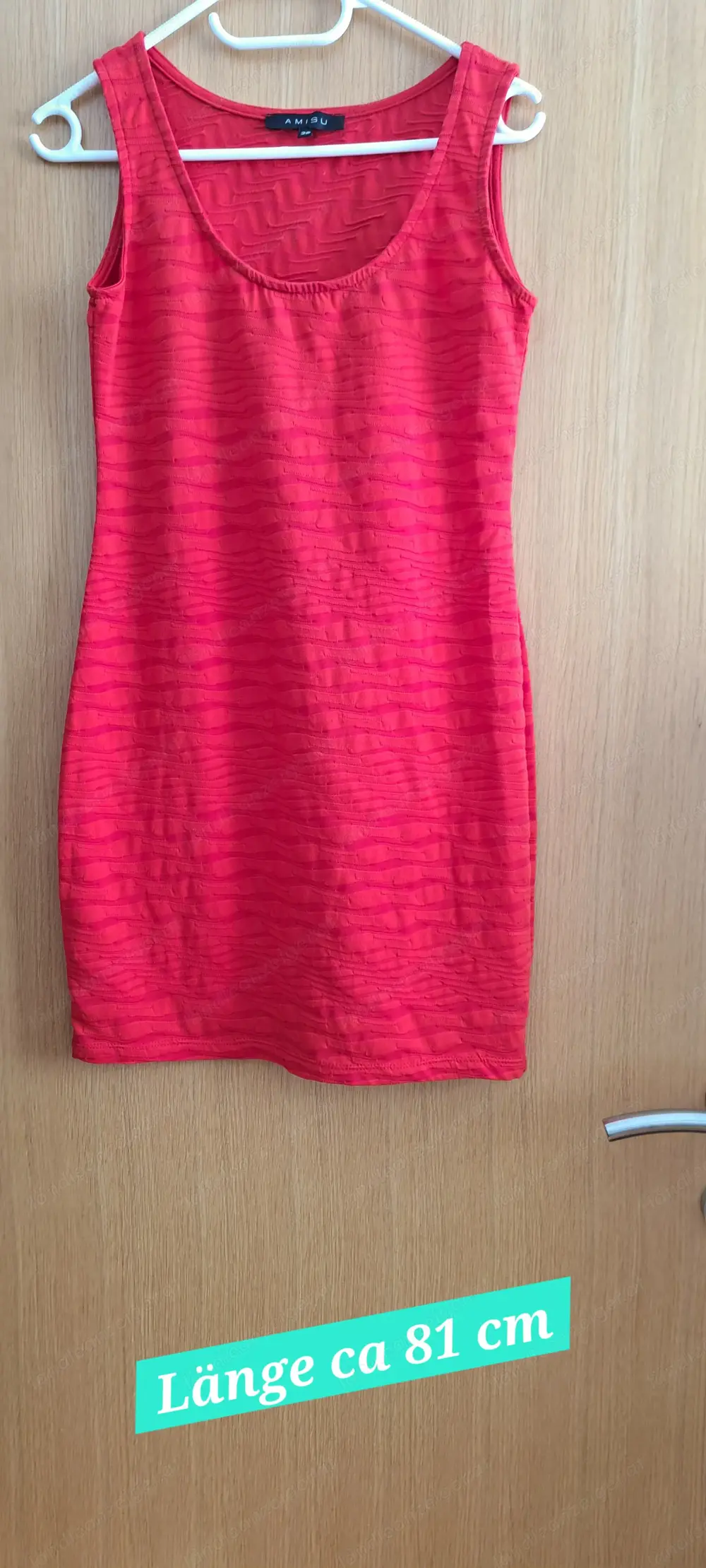 Figurbetontes Kleid, gr 38, rot Figurbetontes Kleid, gr 38, rot
