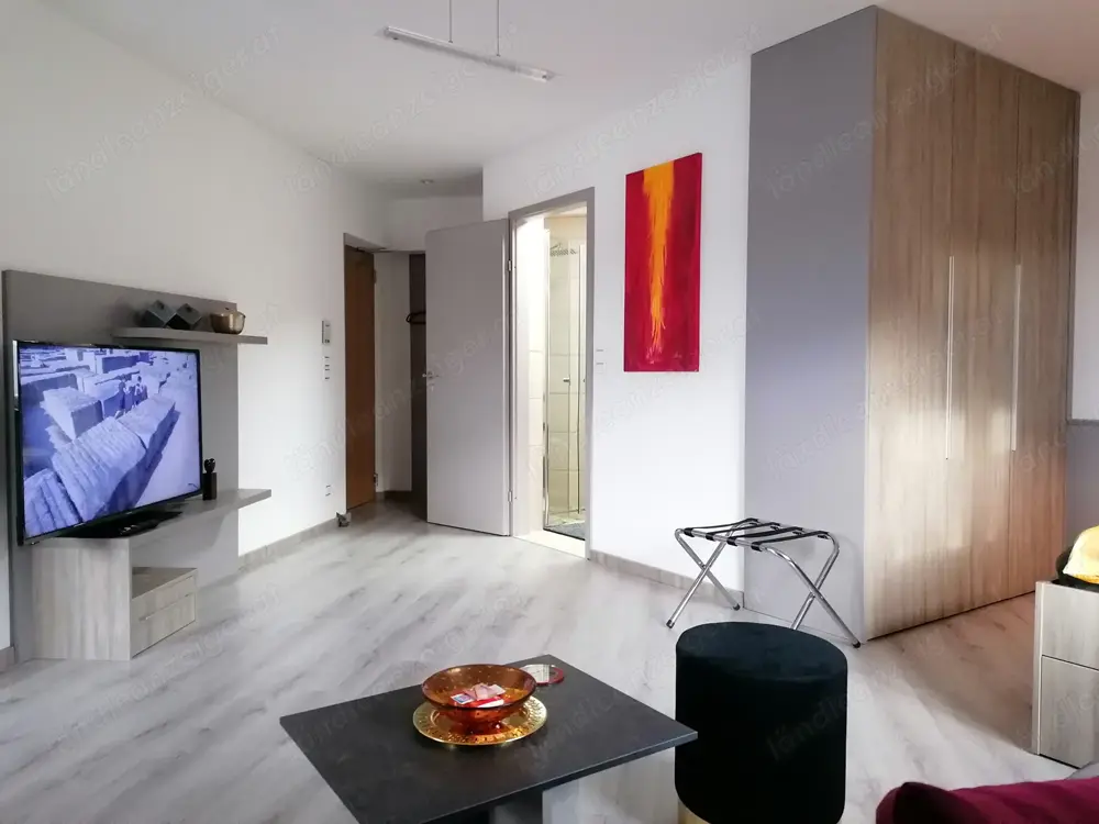 Wohnen auf Zeit - APARTMENT in Hohenems, mit WLAN, wöchentl. Reinigung, Miniküche, Parkplatz, 50"TV