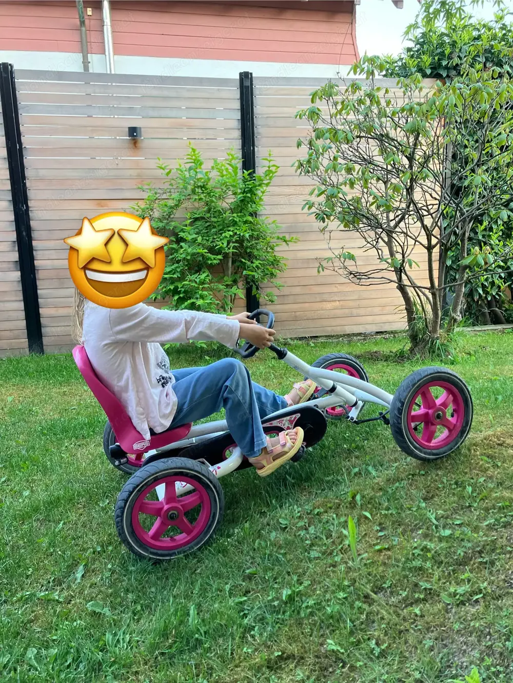 BERG Gokart Buddy weiß pink BERG Gokart Buddy weiß pink