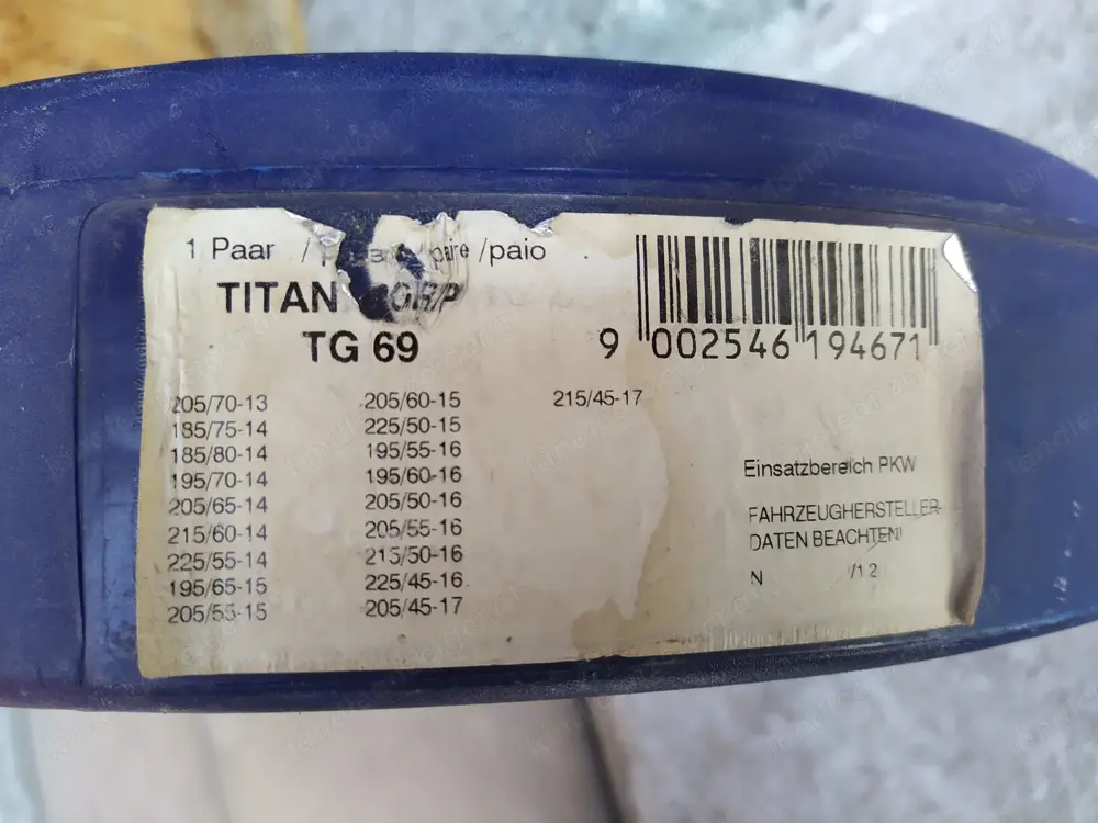 PKW - Schneeketten gebraucht - pewag Titan Grip PKW - Schneeketten gebraucht - pewag Titan Grip