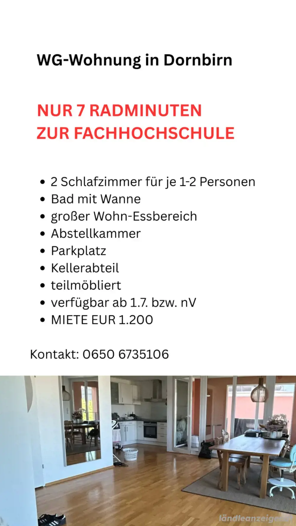 WG in dornbirn - ideal für Studenten WG in dornbirn - ideal für Studenten