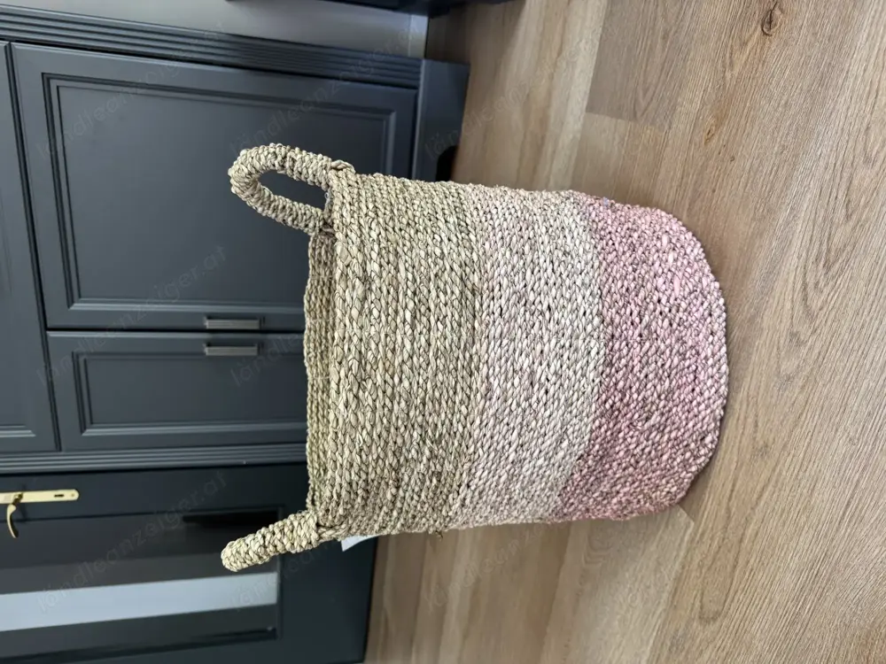 Korb Deko beige pink Korb Deko beige pink
