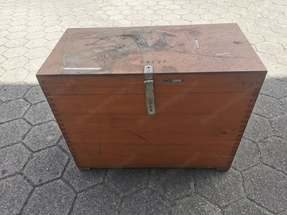 Holztruhe, Holzkiste Holztruhe, Holzkiste