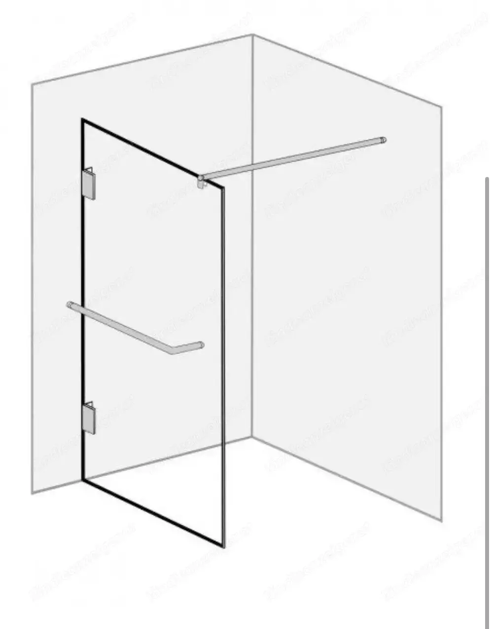 Dusch-Glastrennwand neu Dusch-Glastrennwand neu